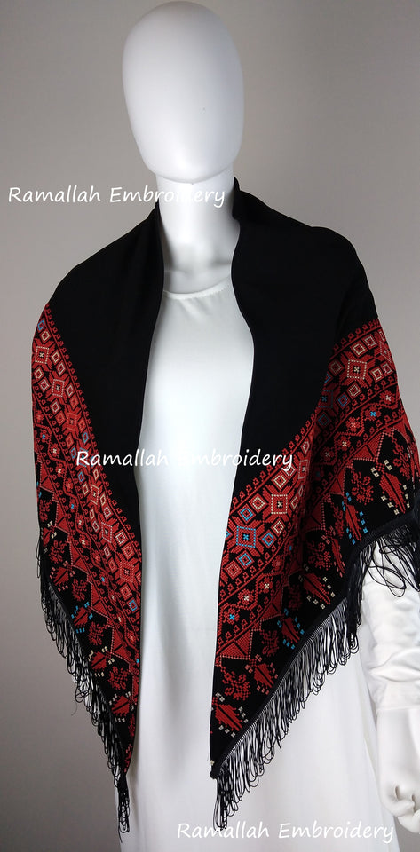 Palestinian thobe thob tatreez embroidery muslim women dress hijab Arabic dress shawl scarf  hijab women dress Palestinian gift Abaya kaftan Palestine Jordanian dress hijab Muslim Women Islamic dress gift graduation wedding henna Eid US Seller